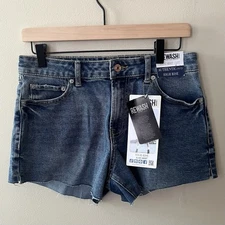 NWT Rewash Authentic Stretch High Rise A-Line Denim Short Women's Size 5/27