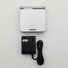 Nintendo Game Boy Advance SP Silver GBA SP AGS-001 Handheld Console with Charger