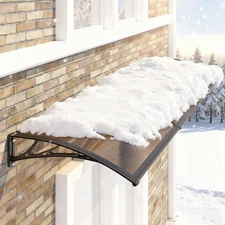 Window Door Awning Canopy for Doorways Patio Balcony Shade Polycarbonate Sheet