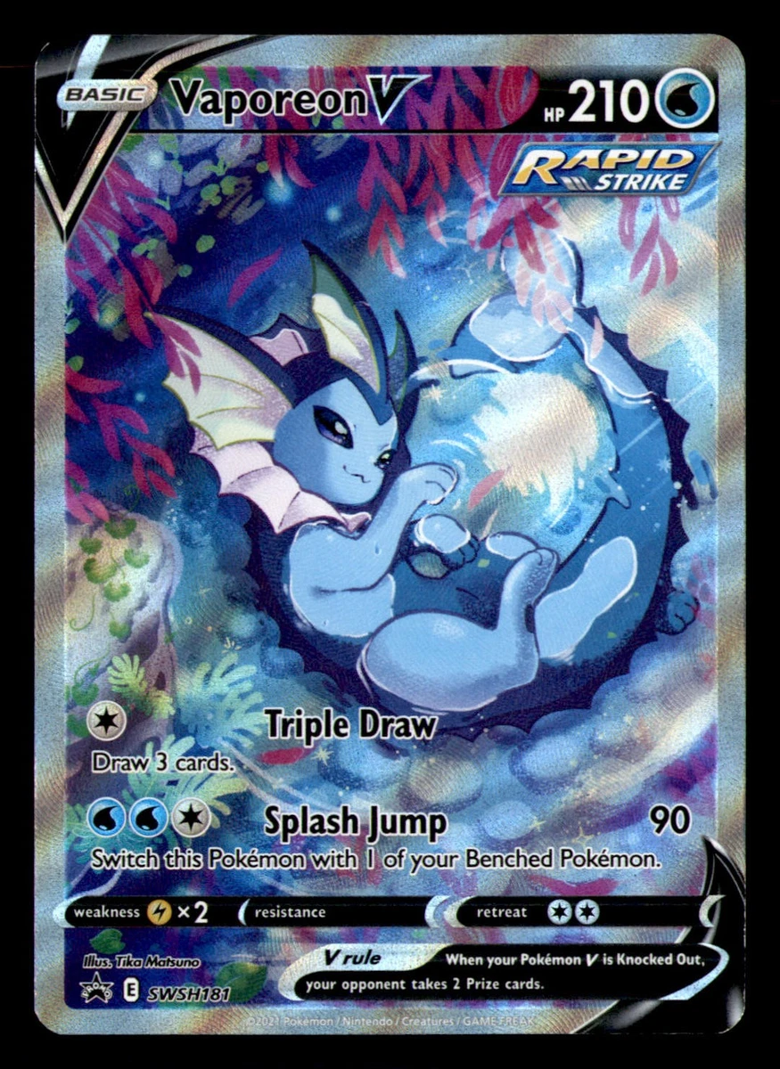 Vaporeon V Pokémon TCG Cards for sale | eBay