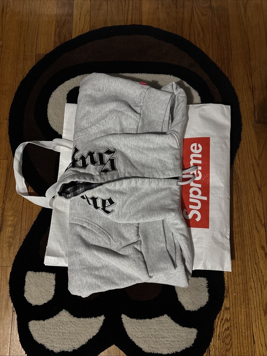 Supreme x Chicago White Sox Zip Up Hooded Sweatshirt 'Ash Grey