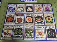 SPRINGBOK PUZZLE 2017 GARDEN GOODNESS SEED PACKETS COMPLETE