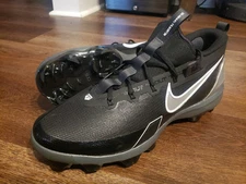 Size 13 Nike Force Trout 9 Elite MCS Baseball Cleats Black/Silver FZ0884-001