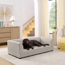 Comfortable Oversized Pet Sofa for Medium/Large Dogs - Modern Rectangular Design