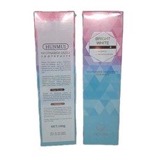 2 Pack - Nicotinamide Dazzle Toothpaste - Bright Dazzle White 100g Tube