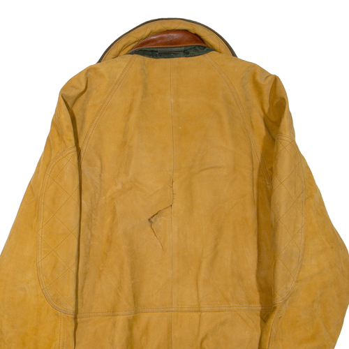 TIMBERLAND Mens Jacket Brown Leather M - Picture 4 of 6