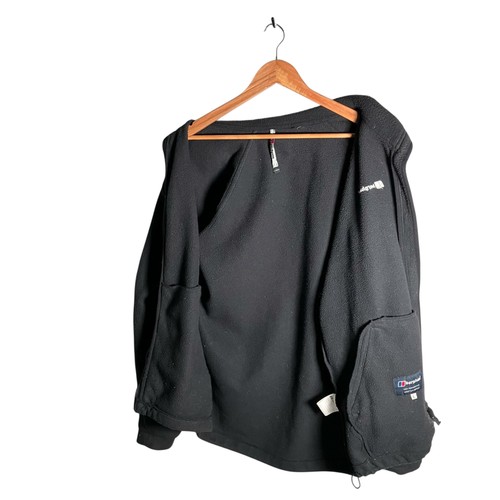 Berghaus Fleece Jacket Men's Size L Black Outdoor Logo Full Zip Warm Casual - Picture 12 of 17