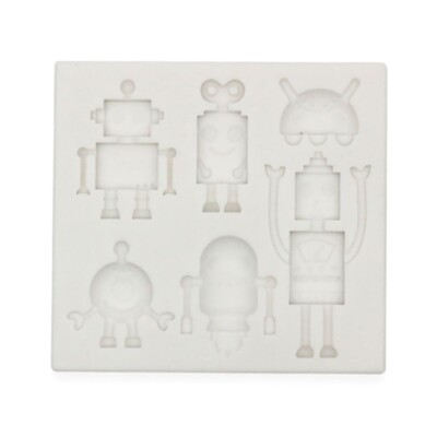 Robots Shape Silicone Material Household Baking Mold DIY Cake Decorating Gadgets
