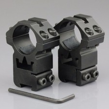 2PCS High Profile 25.4mm 1" Scope Ring with 11mm Dovetail Rail Mount Rifle