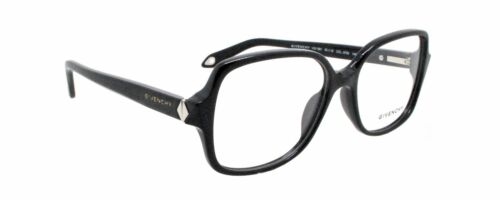 New Authentic Givenchy VGV 901 COL. 0700 Italy Square Black Plastic Eyeglasses	 - Picture 1 of 7