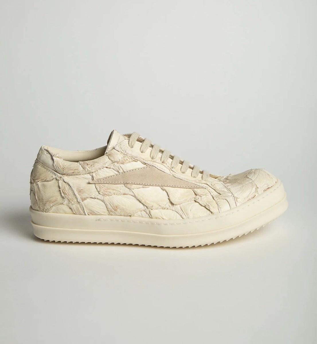 Rick Owens Vintage Strobe Sneaker - Pirarucu Natural/Milk