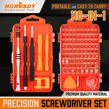 110PC Precision Screwdriver Set Phillips Torx Bits Non-Slip Magnetic Electronics