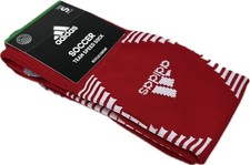 Adidas Kids Red OTC Polyester Cushion Team Speed Soccer Performance Socks Sz S