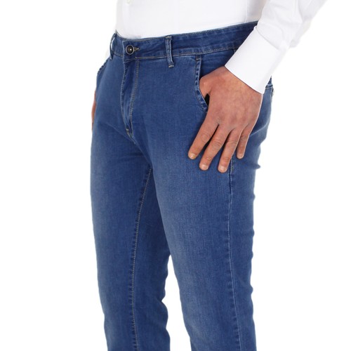 Jeans Uomo Leggero Blu Nero Pantalone Casual Tasca America 44 46 48 50 52 54 - Imagen 17 de 40