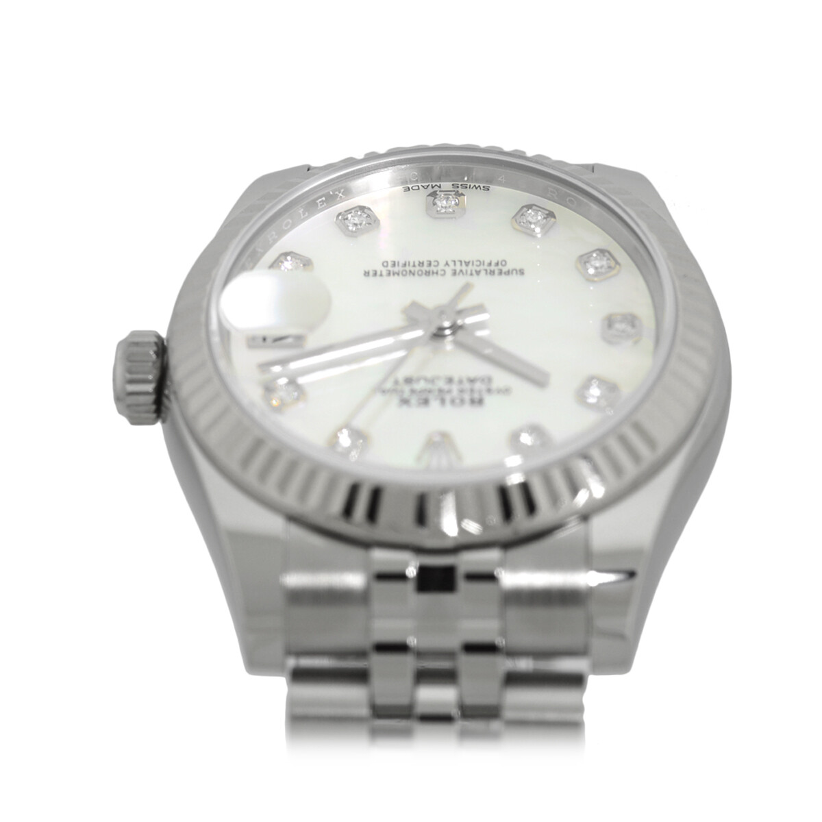 ROLEX 31mm Stainless Steel Datejust Factory Mother of Pearl