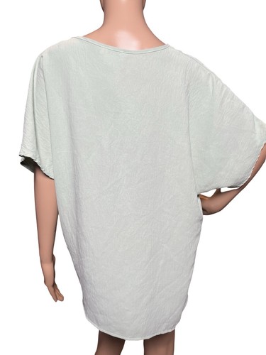 Blusa Top Manga Corta Cuello en V Talla Grande Como Nueva - Imagen 8 de 10