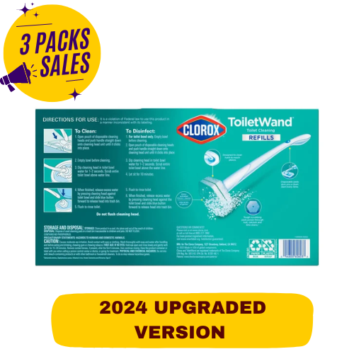 Clorox Toilet 3 Wands Disposable Toilet Cleaning System 108 Refill Mfr