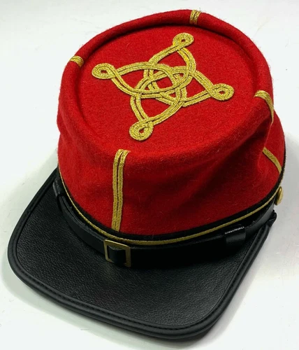 CIVIL WAR CONFEDERATE CSA CS CAPTAIN ARTILLERY OFFICER KEPI FORAGE-ALL SIZES!!