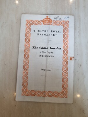 Der Kreidegarten Peggy Ashcroft Ruth Lodge Janet Burnell Prog & Pressschnitt