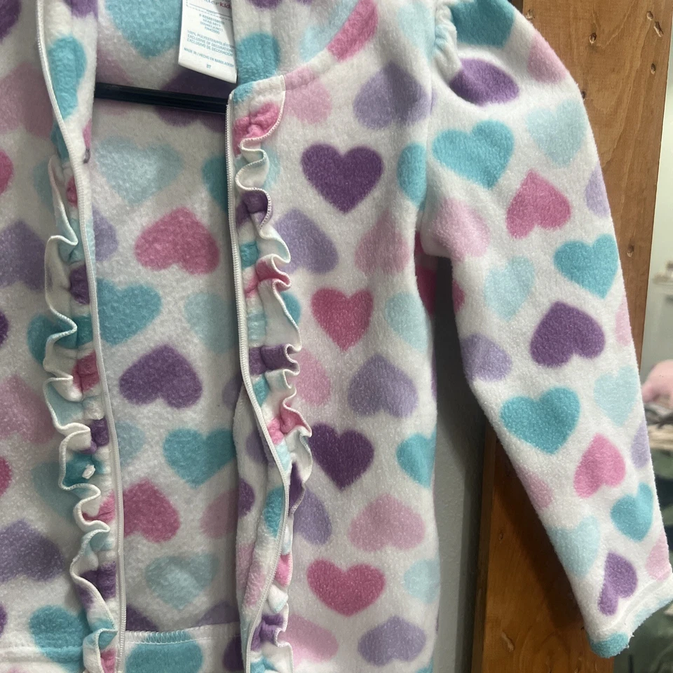 Jaqueta WONDER KIDS 3T GIRLS FLEECE HOOD acabamento com babado - Imagem 3 de 4