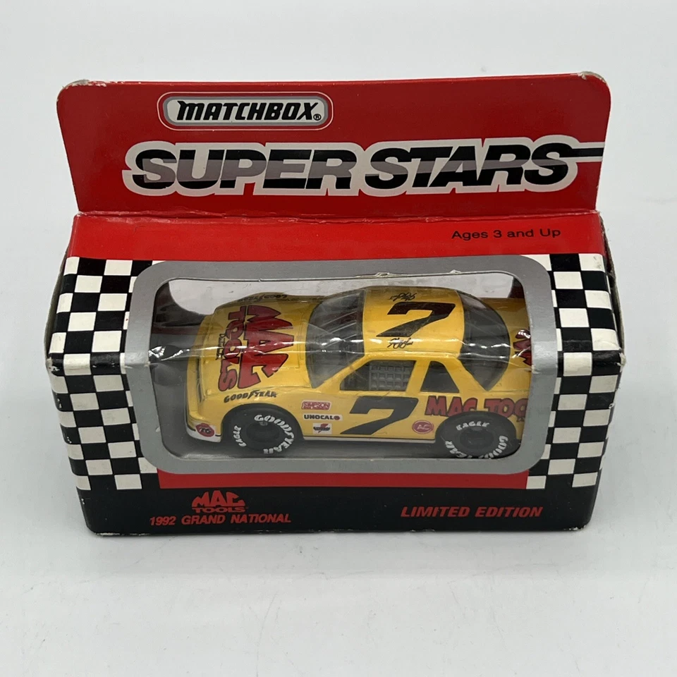 Matchbox Super Stars 1992 Grand National Mac Tools Racing Car Model #7 NIB LTD - Image 3 of 4