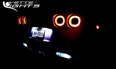 05-13 C6 Corvette “Gen 1” Style LED Tail Lights [Red Lens - Dark