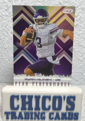 2025 SAGE HIT Low Series #PK-RH2 Ryan Hilinski Peak Performance Purple