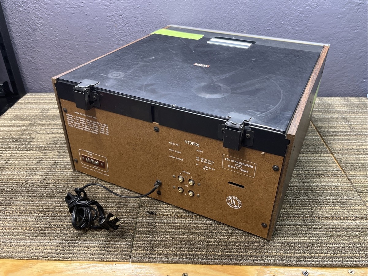 YORX AM-FM Stereo Turntable Cassette 8-Track M2681 618039 | eBay