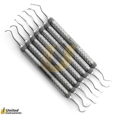 MEDENTRA Superior Set Of Periodontal Curettes / Scaler Dental Hygienist Pick Instruments