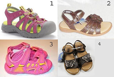 Sonoma/ Jumping Beans Girl Purple/Pink/Brown Sandal-Toddle 6 ,9, 12Med, 10 Med