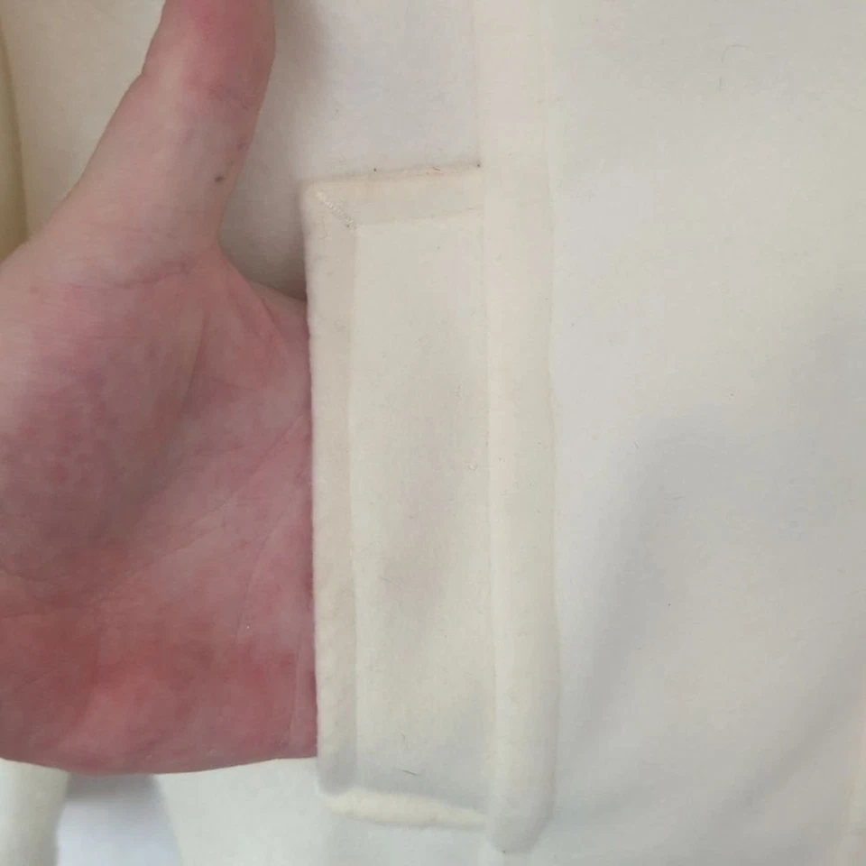 Chaquetón polar blanco hueso polo sur doble pecho talla extra grande Foto 4 de 4