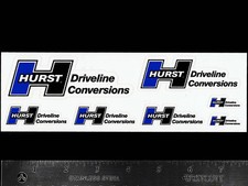 Hurst Driveline Conversions - Original Racing Decalsticker Sheet - 7 Decals Hurst Driveline Conversions - Original Racing Decalsticker Sheet - 7 Decals