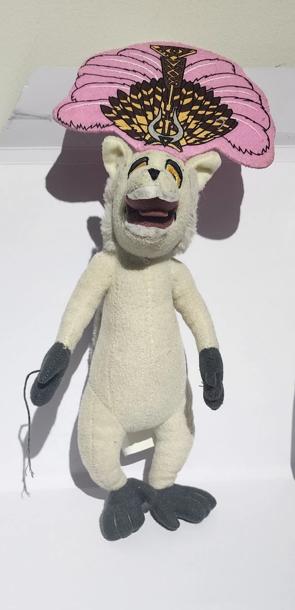 King Julian Plush Toy Madagascar 25CM With Headdress King Lemur
