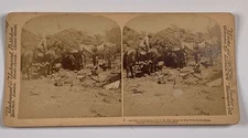 Stereoview Photo Correspondents Hut Boer Laager Klipt Drift South Africa
