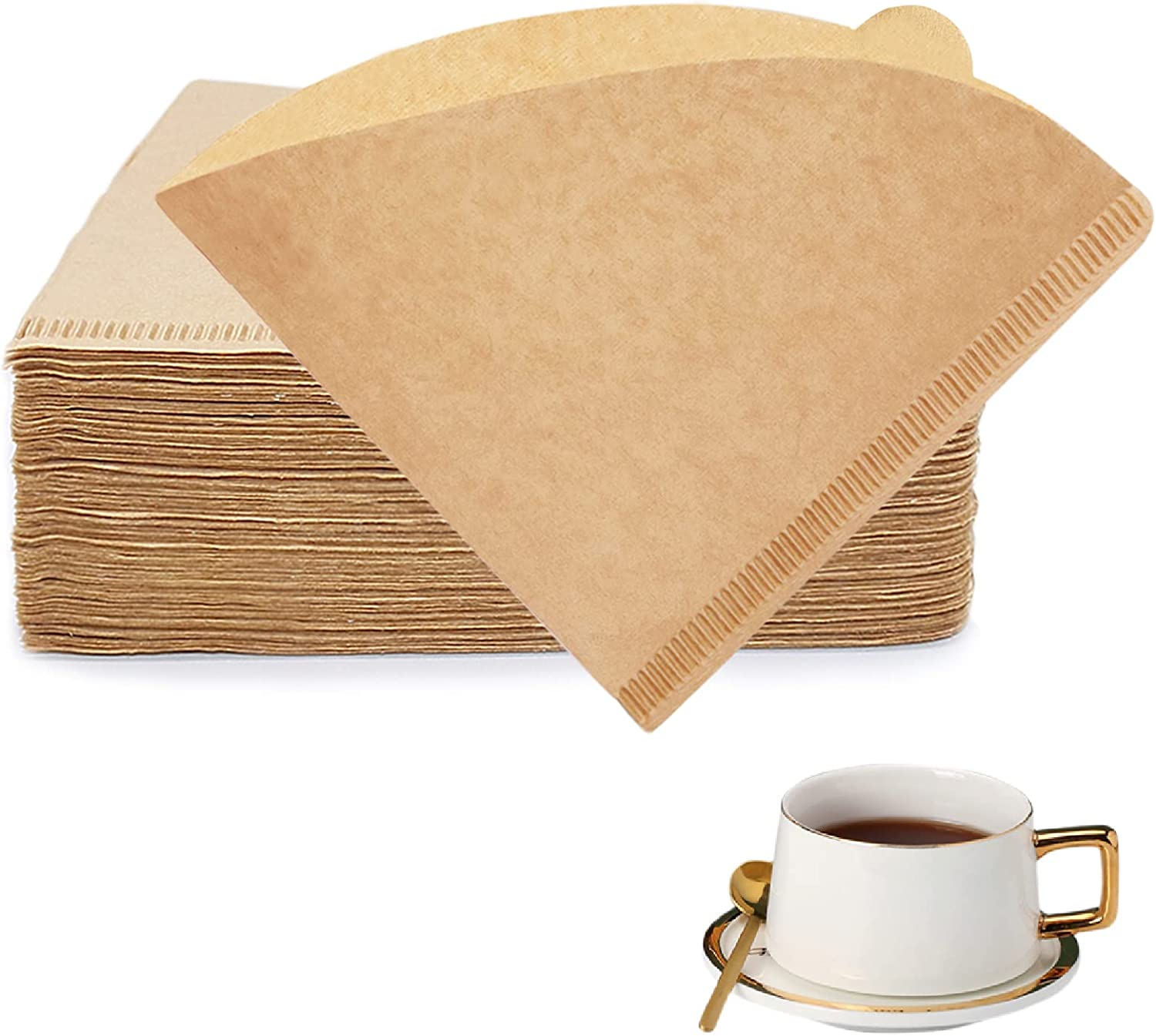 Tiny Size 01 Cone Coffee Filters, 200-Pack for Easy Brewing