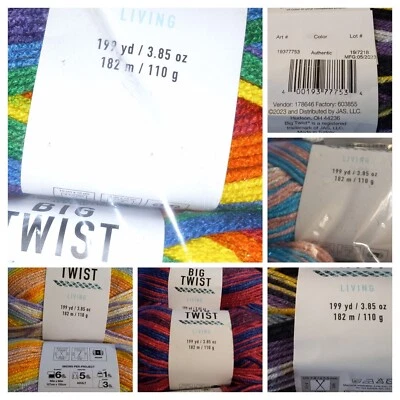 JoAnn Big Twist Living Yarn 199yd/3.85oz NEW - 1 skein