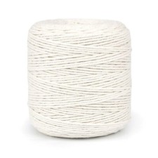 Premium Undyed Macrame Cord Twine, 200 m / 656 ft of 3 mm Natural Cotton (Reel)