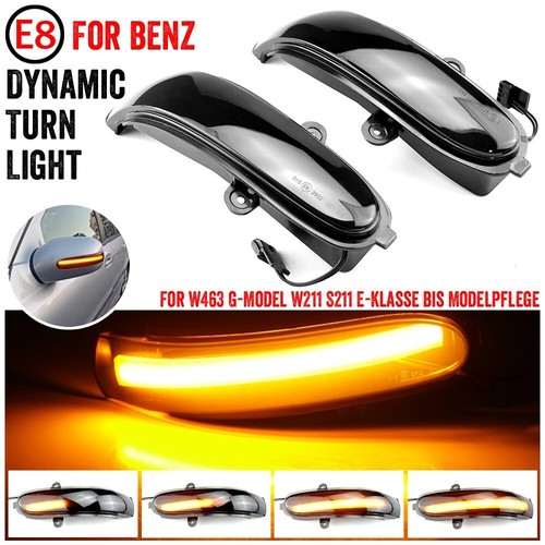 Sequential LED Dynamic Side Mirror Turn Signal Light Assembly For Benz E W211 G - Picture 4 of 8