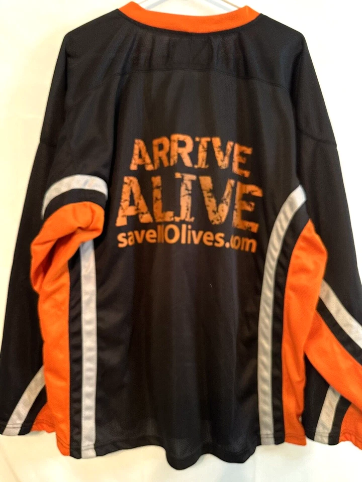 Camiseta deportiva de hockey amenaza disfraz de Halloween grande para hombre Foto 3 de 4