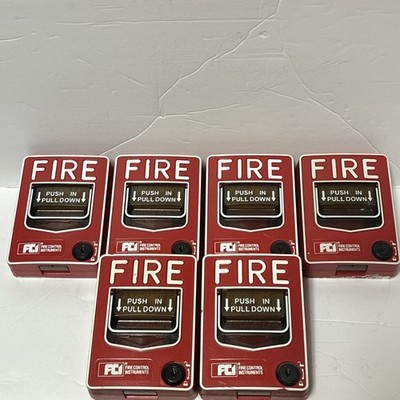 Gamewell FCI MS-7AF Dual Action Pull Station 6 Available Used Condition!