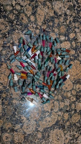 90 New & Used Assorted Multicolor Replacement Mini-Light Bulbs
