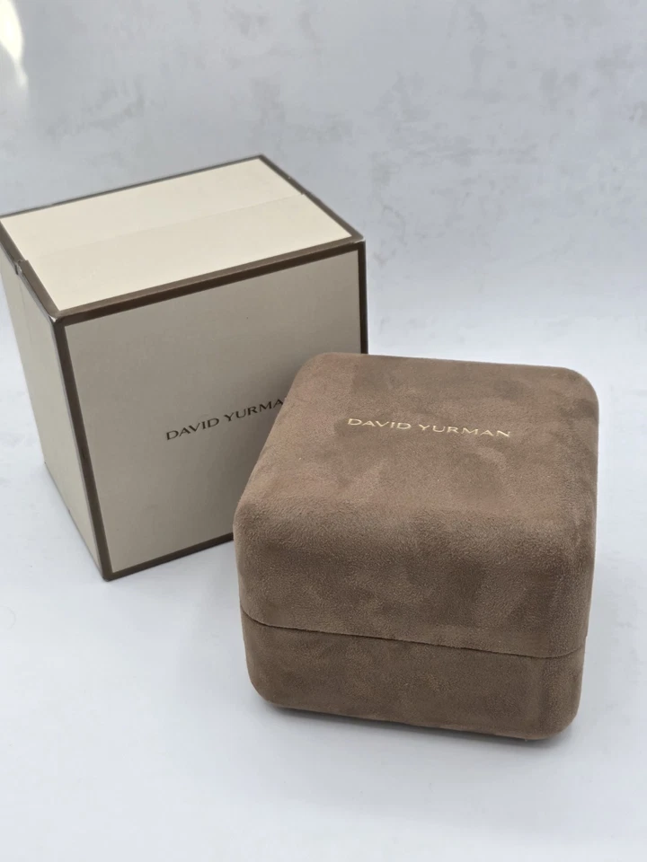 Anillo de sello David Yurman Waves para hombre en diamante negro y plata talla 12,5 Foto 4 de 4