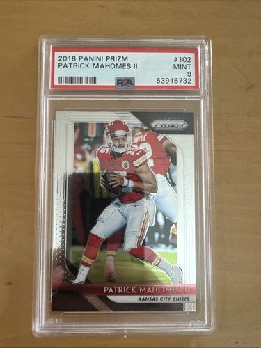 🚨2018 Prizm Patrick Mahomes II #102 PSA 9 Mint 🔥KC Chiefs 2nd Year