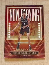 2023-24 NBA HOOPS NOW PLAYING GOLD HOLO VICTOR WEMBANYAMA ROOKIE SPURS