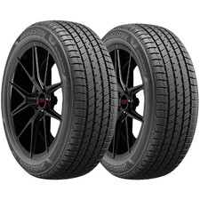 Qty 2 22560r16 Bridgestone Ultraweather 98v Sl Black Wall Tires