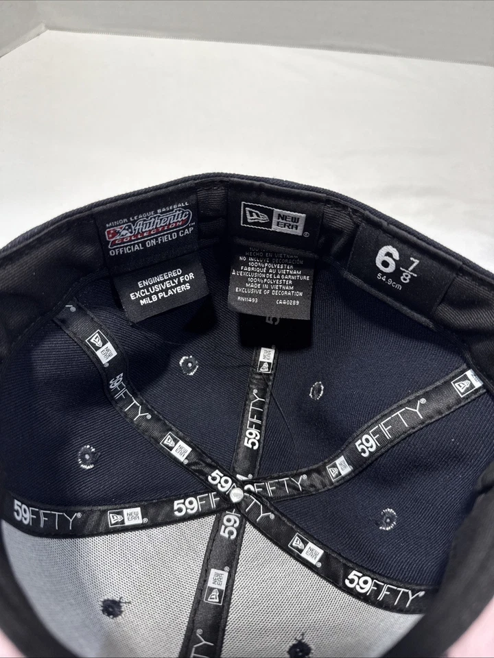 New Era Rosa Azul Louisville Bats Auténtica Colección Madre 59FIFTY Sombrero Ajustado Foto 4 de 4