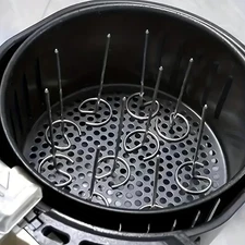 10pcs Air Fryer Oven Vertical Grill Skewer Set Stainless Steel Needles - NEW
