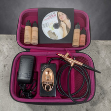 Luminess Air Airbrush Makeup System Kit Compressor Stylus Foundation Case Tested
