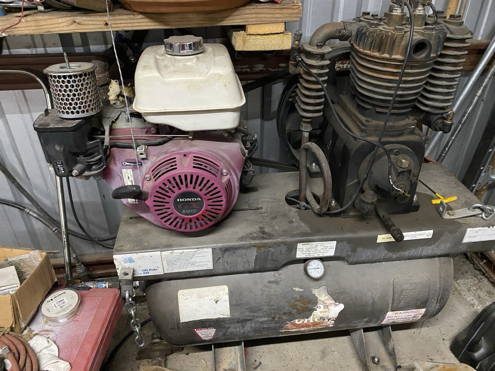 Gas Powered Truck Mounted Air Compressor