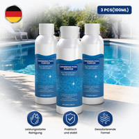 3X 100Ml Poolreiniger Chlorfrei Kristallklar Schnell AuflöSend FüR Schwimmbecken